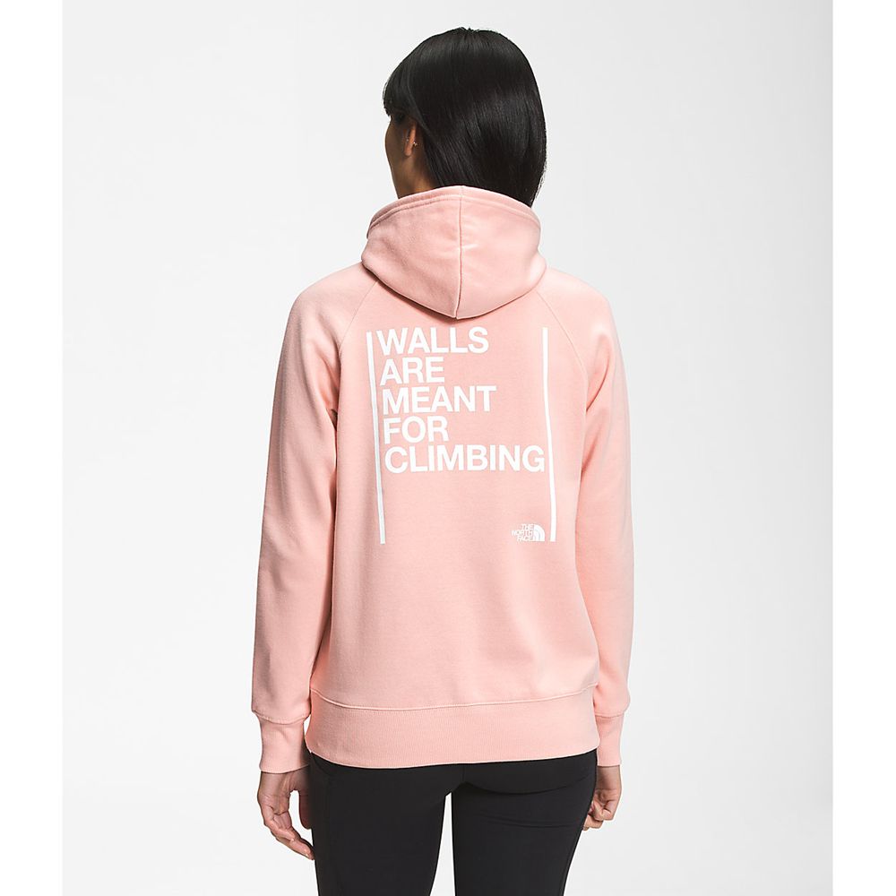 The North Face Hoodie Womens Australia - The North Face Walls Pullover Sand Rose (VGM-413985)